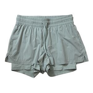 Spyder Active Sage Light Green Lined Athletic Shorts Small